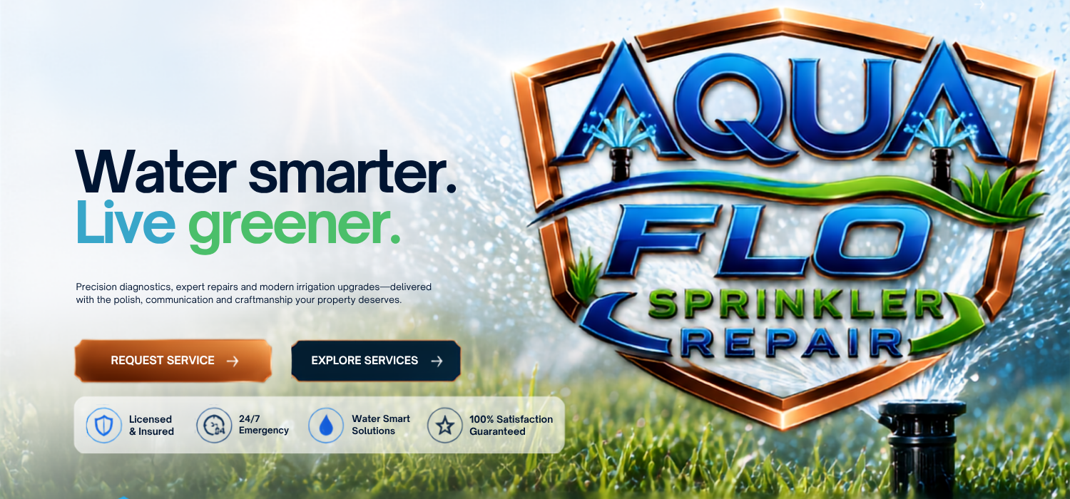 Aqua Flo Sprinkler Repair — Water smarter. Live greener.